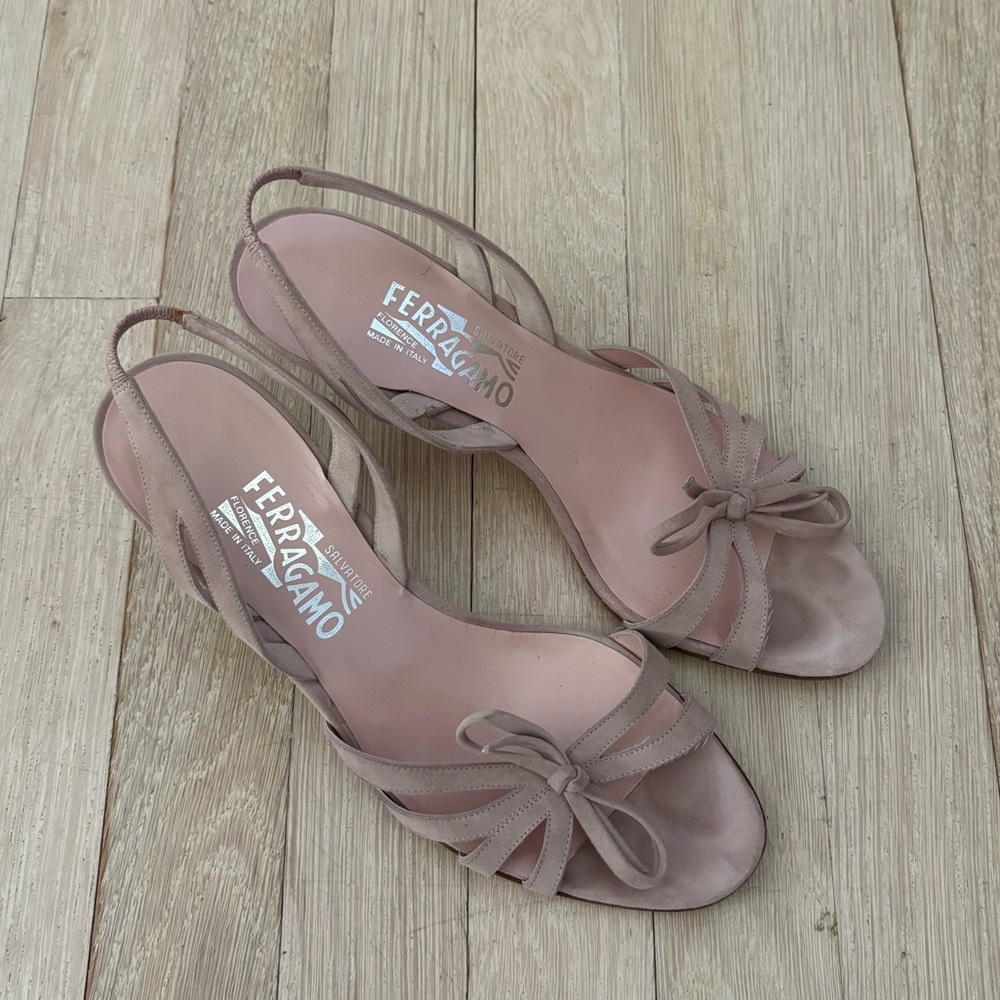 Dainty Ferragamo Kitten Heels